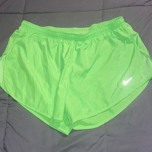 Neon Green Nike Shorts